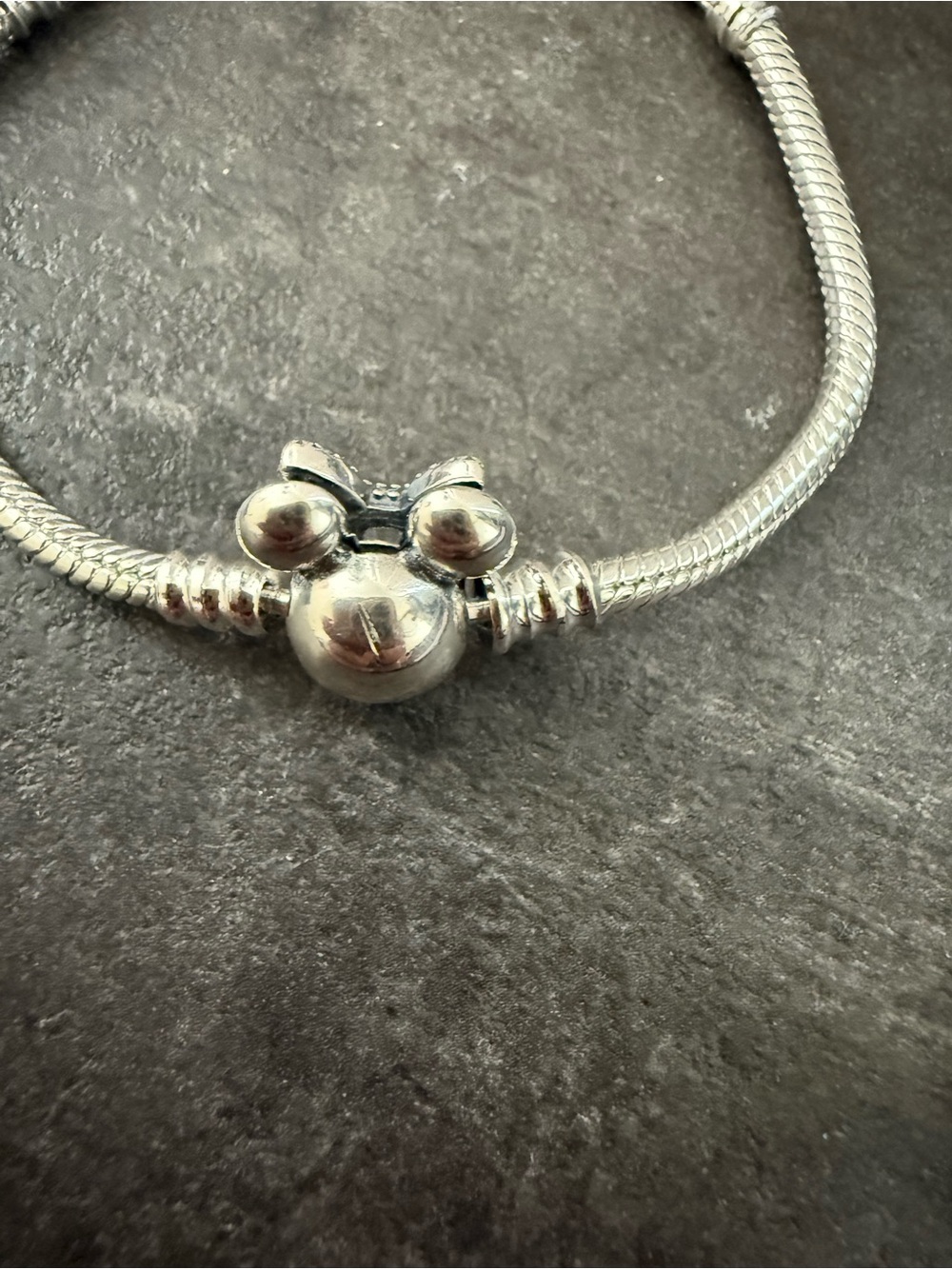 Disney Silver Bracelet with Minnie Mouse Charm - Picture 5 of 5